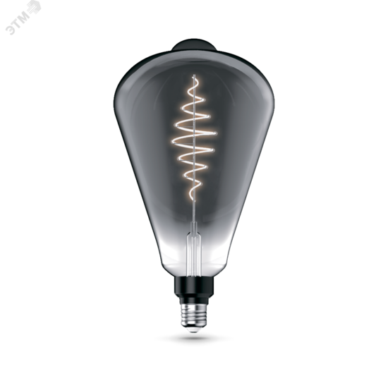 Фото №2 Лампа светодиодная LED 8.5 Вт 165 Лм 1800К теплая Е27 ST164 gray flexible Filament Gauss (157802005)