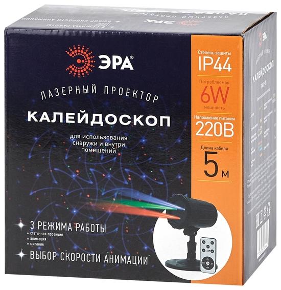 Фото №3 Проектор Laser Калейдоскоп, IP44, 220В ENIOP-05 ЭРА (Б0047976)