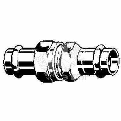 Фото №2 Муфта пресс 15 со сгоном нержавеющая сталь Sanpress Inox SC-Contur модель 2360 (437381)