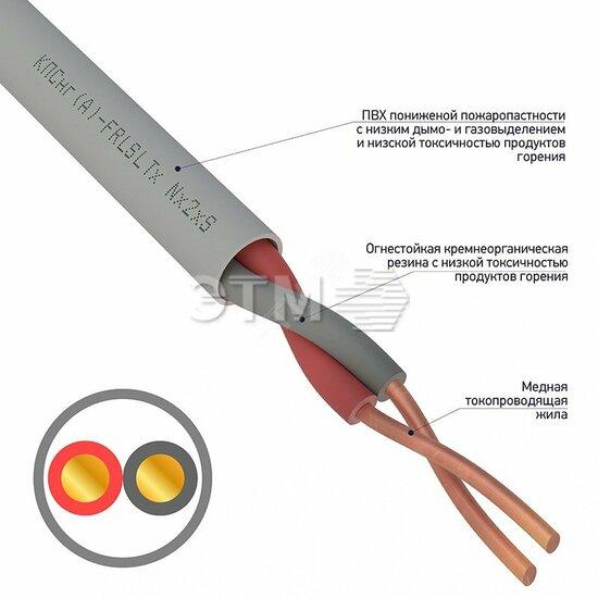Фото №2 Кабель КПСнг(А)-FRLSLTx 1x2x050 (бухта 200 м) (etm01-4930)