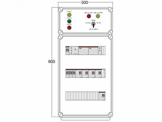 Фото №2 Щит управления электрообогревом DEVIbox HS 5x3400 D316 (в комплекте с терморегулятором и датчиком температуры) (DBS101)