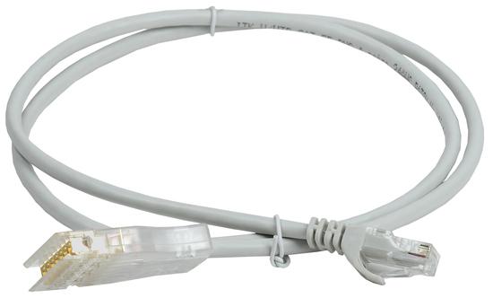 Фото №2 Патч-корд (коммутационный шнур) 110-RJ45 4 пары категория 5 серый (2м) (PC01-11045-4P2M)