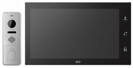 Фото №2 Комплект видеодомофона в одной коробке (вызывная панель CTV-D400FHD и монитор CTV-M4106AHD) (CTV-DP4106AHD B (чёрный))