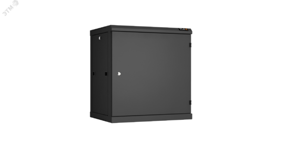 Фото №2 Шкаф настенный разбор TLK 19д 12U металлическая дверь Ш600хВ636хГ450мм черный (TWC-126045-R-M-BK)