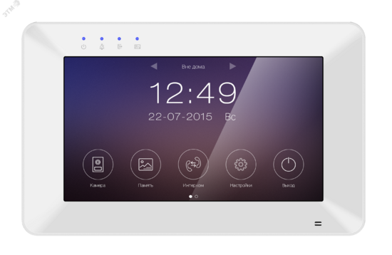 Фото №2 Монитор цветного видеодомофона, резистивный сенсорный экран (Rocky VZ)