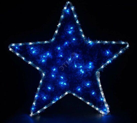 Фото №2 Световая фигура Звезда LED белый+синий IP44 (LT015)