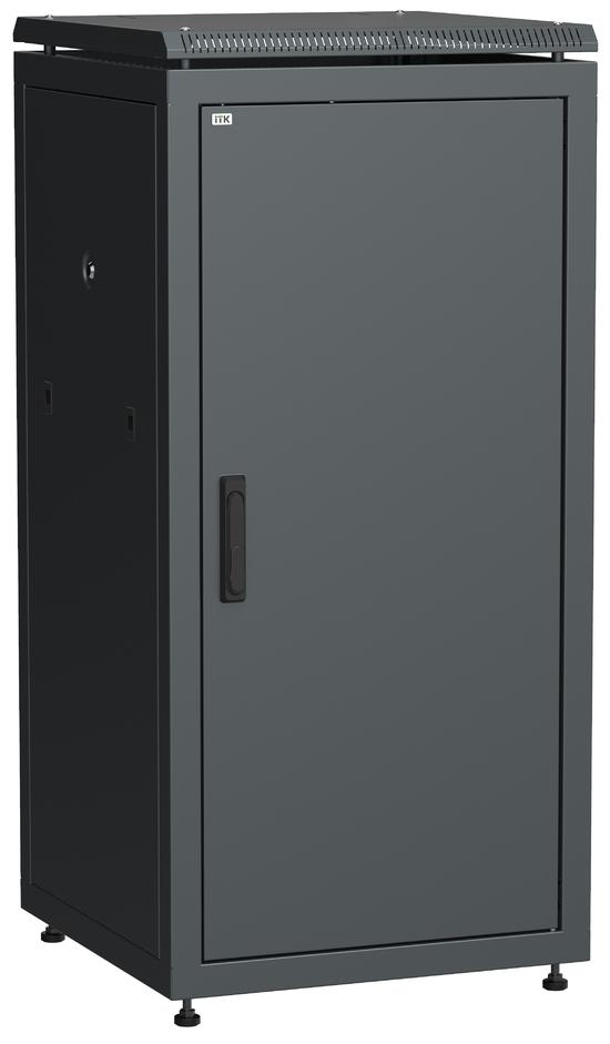 Фото №2 Шкаф сетевой 19дюймов LINEA N 24U 600х600 мм металлическая передняя дверь черный (LN05-24U66-M)