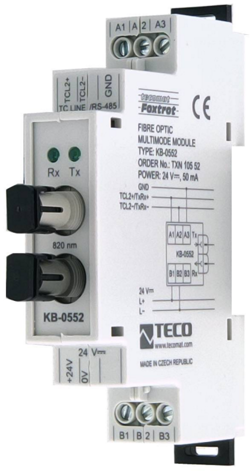 Фото №2 Коммуникационный модуль KB-0552 KB-0552, Конвертер TCL2 (RS-485) / MM оптическое волокно (TXN 105 52)