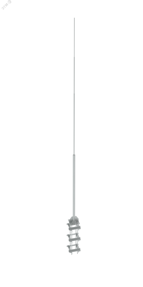 Фото №2 Стальная молниеприемная мачта H9000мм. Горячее цинкование (MA0359)
