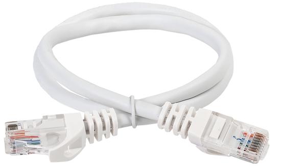 Фото №2 Патч-корд категория 5е UTP 0.5м PVC белый (PC08-C5EU-05M)