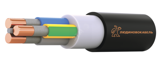 Фото №2 Кабель силовой ВВГнг(А)-FRLS 3х6-1 (N.PE) однопроволочный круглый