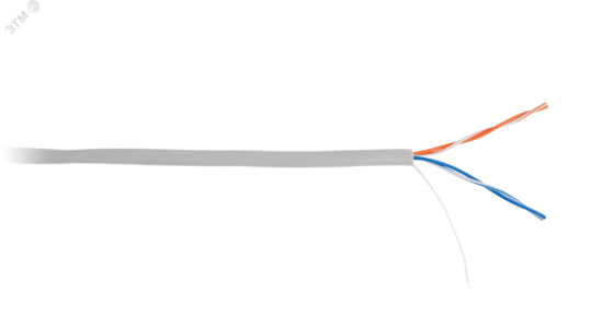 Фото №2 Витая пара U/UTP Cat 5 PVC серый 500м (EC-UU002-5-PVC-GY-5)