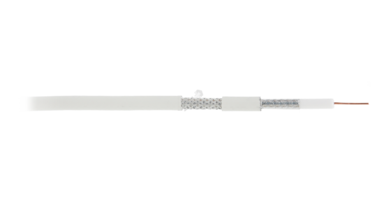 Фото №2 Кабель коаксиальный RG-11 (75 Ом) одножильный CCS внутренний PVC бел 305м (EC-C2-21123A-WT-3)