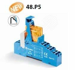 Фото №2 Модуль интерфейсный электромеханическое реле 2CO 8A контакты AgNi 12В AC IP20 безвинтовые клеммы 'Push-in' пластиковая клипса LED+варистор (48.P5.8.012.0060SPA)