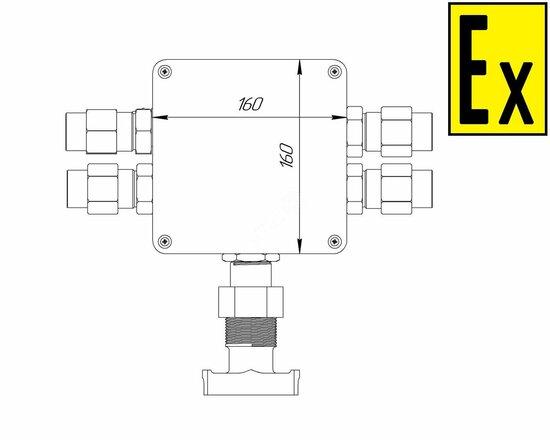 Фото №2 Коробка коммутационная взрывозащищенная для греющего кабеля КВМК ГК 202 (СМД0000001001)