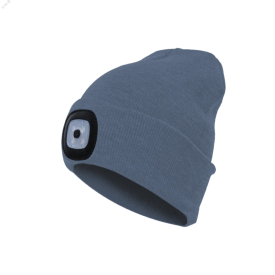 Фото №2 Фонарь-шапка 120Лм 3 режима 200мАч темно-серая (KOCHat_grey)