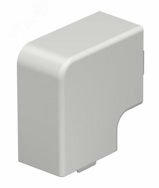 Фото №2 Крышка плоского угла кабельного канала WDKH 30x45 мм (ABS-пластик, светло-серый) (WDKH-F30045LGR)