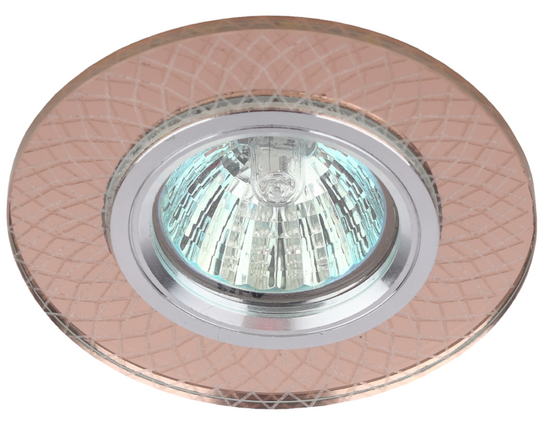 Фото №2 Светильник встраиваемый DK LD43 TEA 3D /1 декор cо светодиодной подсветкой MR16  чай (50/1500) ЭРА (Б0048940)