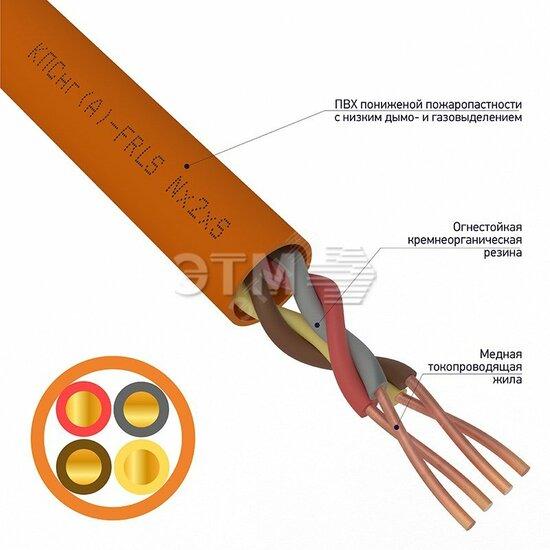 Фото №2 Кабель огнестойкий КПСнг(А)-FRLS 2x2x0,50 кв.мм, 200 м (etm01-4909)
