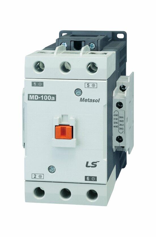 Фото №2 2-полюсный контактор постоянного тока MD-100a DC220V Screw 2a2b (1395002600)