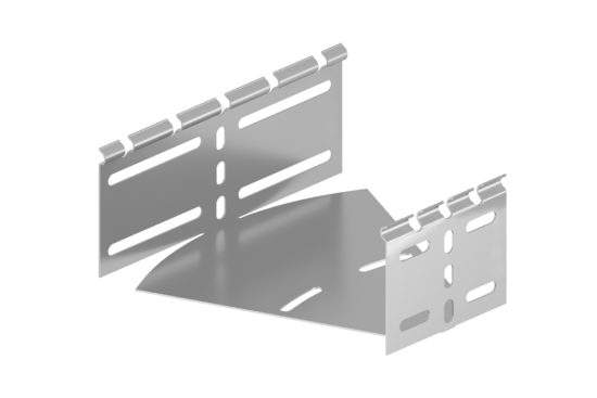 Фото №2 Угол горизонтальный изменяемый 0-45 град. 500х100 S=1мм оцинкованный (STHV.5010.410)