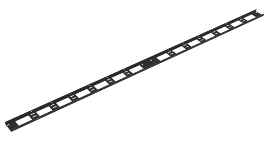 Фото №2 Органайзер кабельный вертикальный, 47U, для шкафов серий TFI-R, Ш75хВ2020хГ20мм, металлический, с крепежом, цвет черный (TLK-OV75-2-47U-I-BK)