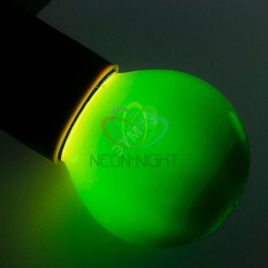 Фото №2 Лампа профессиональная накаливания декоративная ДШ цветная 10 Вт E27 для BL зеленый 10 штук (401-114)