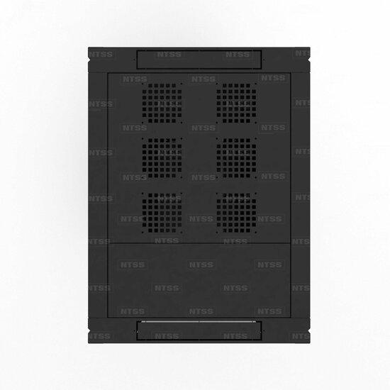 Фото №5 Шкаф напольный телекоммуникационный NTSS RS 42U 600х800мм, 4 профиля 19, двери перфорированная и перфорированная, регулируемые опоры, боковые стенки съемные, разобранный, черный RAL 9005 (NTSS-RSP42U6080PD/PD-BL)