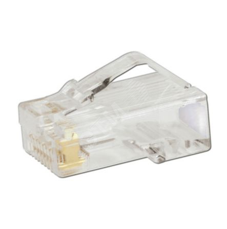 Фото №2 Разъем MP588-M Модульный RJ-45(8P8C) PAN-PLUG категория 5e 8-позиционный (MP588-M)