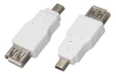 Фото №2 Переходник гнездо USB-A (Female)-штекер miniUSB (Male) (etm18-1175)