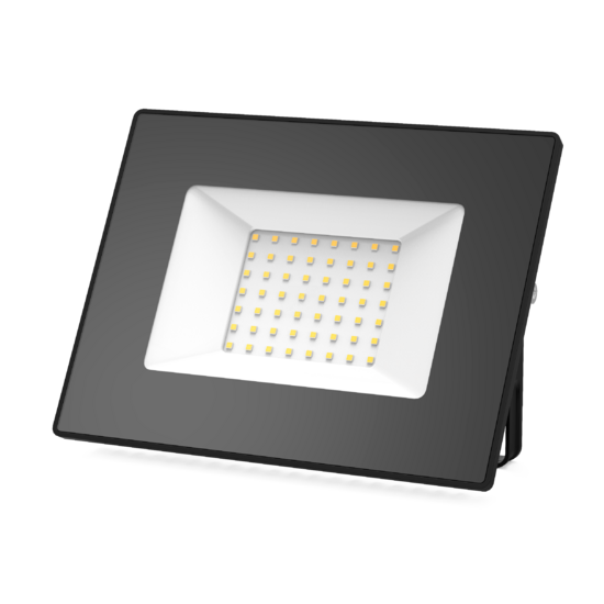 Фото №2 Прожектор светодиодный ДО-50 Вт 4450 Лм 3000К IP65 200-240 В черный LED Elementary Gauss (613527150)