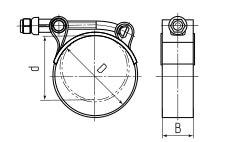 Фото №4 Хомут силовой T-bolt ST 105-113/W2 (Fortisflex) (69072)