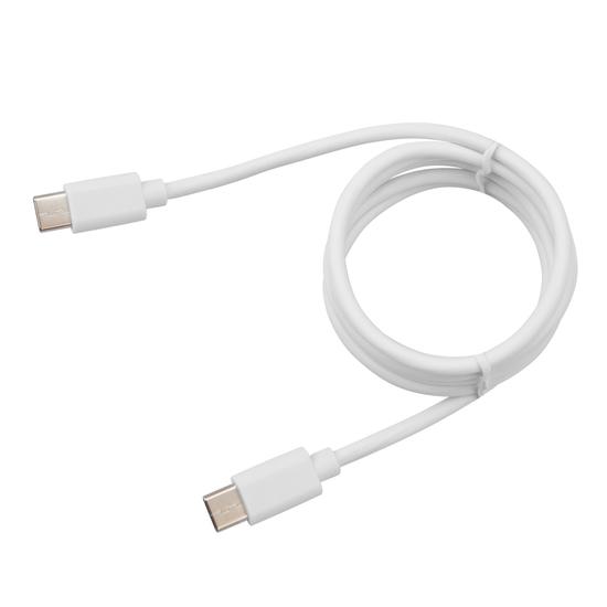 Фото №2 Кабель Type-C - Type-C PD 45W, 1m, PVC, white (etm18-1830)