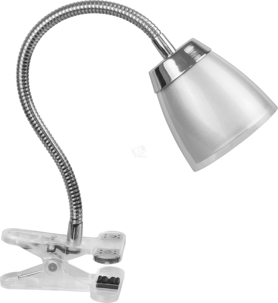 Фото №2 Светильник настольный светодиодный NDF-C006-6W-4K-S-LED на прищепке гибкий серый (71575 NDF-C006)