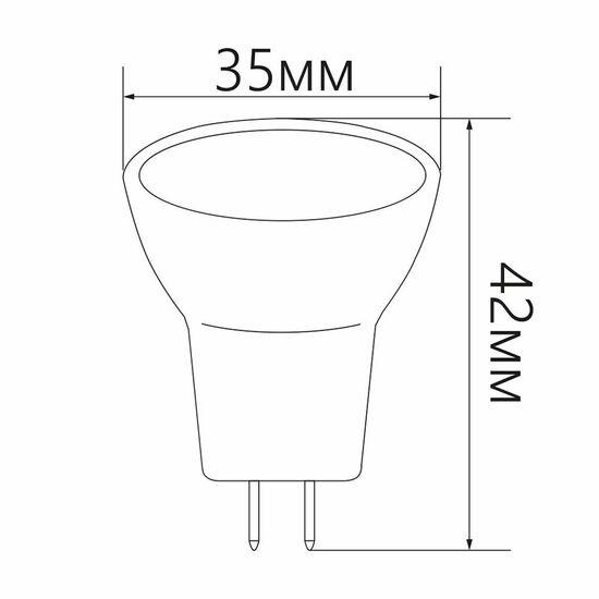 Фото №8 Лампа светодиодная LED 3вт 230в G5.3 MR11 белый (LB-271 6LED)