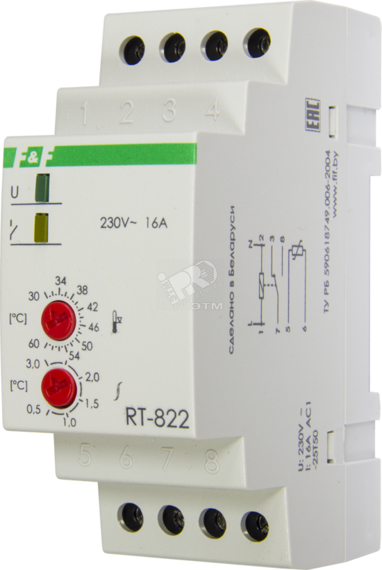 Фото №2 Реле контроля температуры RT-822 (EA07.001.005)