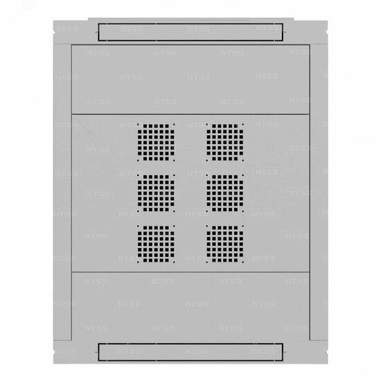 Фото №5 Шкаф напольный телекоммуникационный NTSS RS 42U 800х1000мм, 4 профиля 19, двери перфорированная и сплошная металл, регулируемые опоры, боковые стенки съемные, разобранный, серый RAL 7035 (NTSS-RSP42U80100PD)