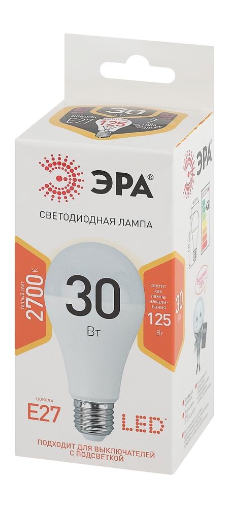 Фото №3 LED лампа A65-30W-827-E27 ЭРА (диод, груша, 30Вт, тепл, E27) (10/100/1200) (Б0048015)