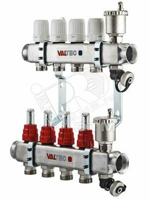 Фото №2 Коллекторная группа расходомеры в сборе 1' х 11 выходов 3/4' евроконус нержавеющая сталь (VTc.586.EMNX.0611)