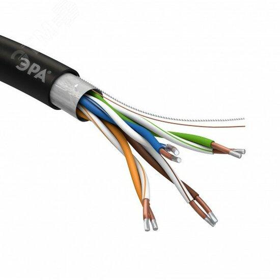 Фото №2 Витая пара F/UTP 4x2x24AWG Cat5e CCA PE OUTDOOR 305м SIMPLE (Б0044441)