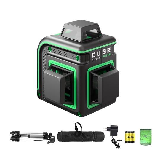 Фото №2 Уровень лазерный Cube 3-360 GREEN Professional Edition (А00573)