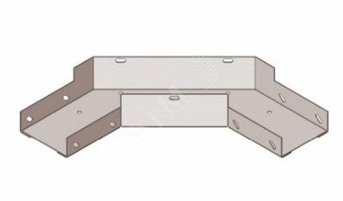 Фото №2 Лоток угловой замковый перфорированный КГЗ 200х100-90 УТ1,5 поворот на 90, оцинкованный лист(толщина покрытия 10 -18 мкм) S1,0 (П0000006365)