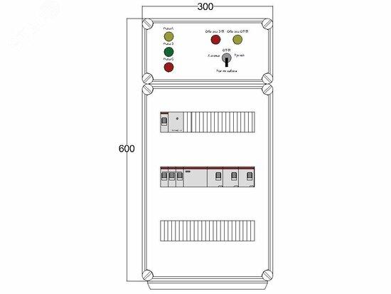 Фото №2 Щит управления электрообогревом DEVIbox HS 3x2700 D330 (в комплекте с терморегулятором и датчиком температуры) (DBS123)