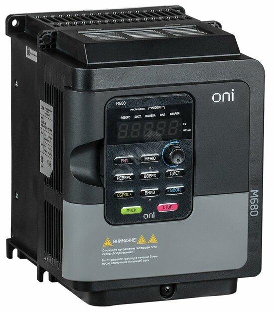 Фото №2 Преобразователь частоты M680 380В 3Ф 3.7-5.5kW 9-10.7А серии ONI (M680-33E037-055TIP20)