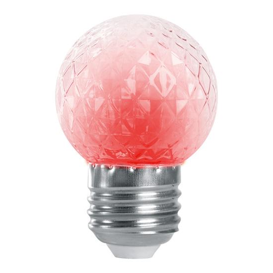 Фото №2 Лампа светодиодная LED 1вт Е27 строб красный шар (LB-377)