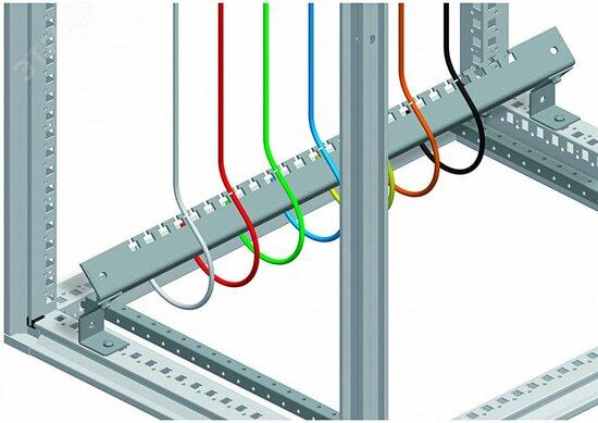 Фото №4 Рейка поперечная нижняя для крепления кабеля 800 (NSYCFP80)