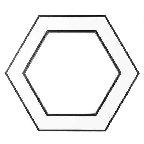 Фото №3 Светильник светодиодный Geometria Hexagon SPO-123-B-40K-045 45Вт 4000К 2500Лм IP40 600*600*80 черный подвесной ЭРА (Б0050555)
