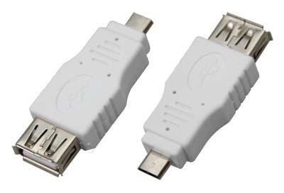 Фото №2 Переходник гнездо USB-A (Female)-штекер microUSB (Male) (etm18-1173)