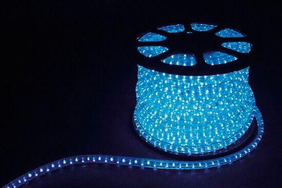 Фото №2 Дюралайт светодиодный LEDх72/м синий трехжильный кратно 2м бухта 50м (LED-F)