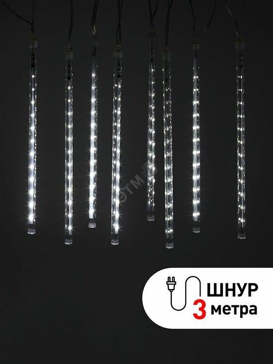 Фото №2 ЭРА Гирлянда LED Сосульки 2,1м холодный свет, 7V, IP44 (трансформатор в комплекте) (Б0041910)